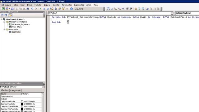 Aprenda a utilizar o calendário DTPicker no Excel / VBA смотреть онлайн