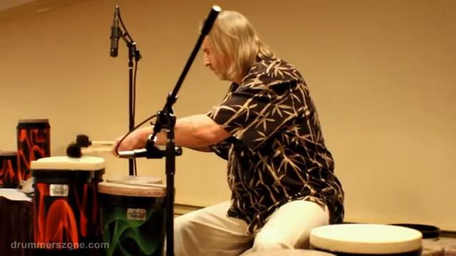 Pete Lockett playing the Remo Versa Tubanos - NAMM 2014 смотреть онлайн