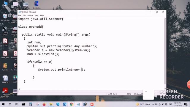 Even Odd Number Program in Java. Input By User смотреть онлайн
