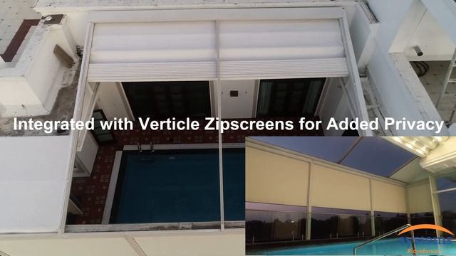 Retractable Pergola for Swimming Pool. смотреть онлайн