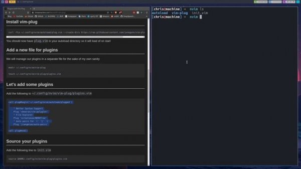 Neovim - Installing Plugins with Vim-Plug
