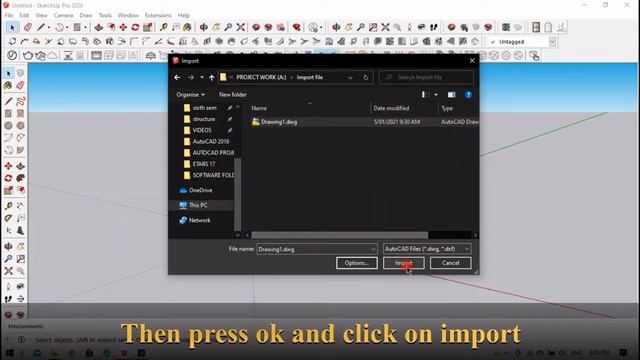 How to import autocad drawing into sketchup смотреть онлайн