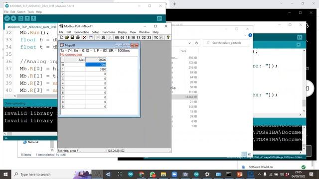 Modbus TCP on Arduino Mega/Uno смотреть онлайн