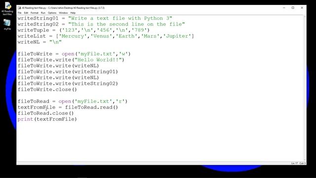 40 ENG Python 3 Reading from text files смотреть онлайн