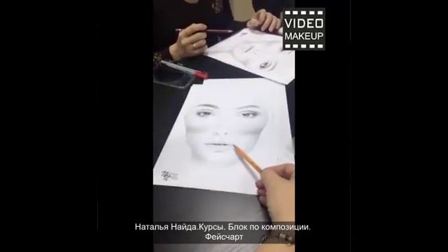 Учимся делать макияж при помощи фейсчарта. Школа Натальи Найда смотреть онлайн