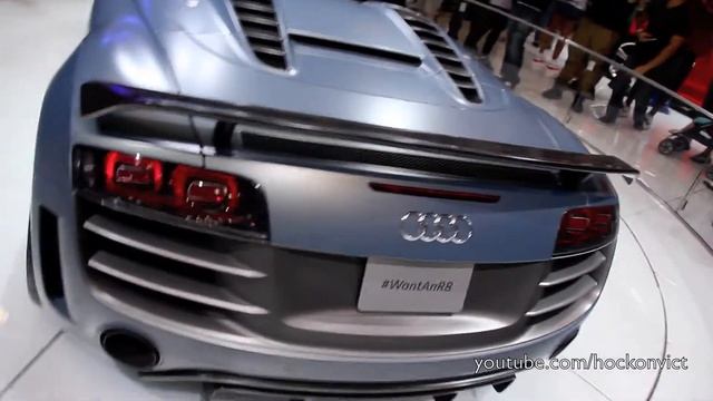 Matte-Blue Audi R8 GT Spyder смотреть онлайн