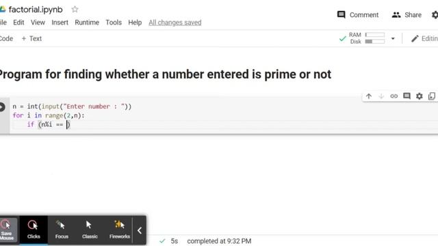 CHECKING WHETHER A NUMBER IS PRIME NUMBER OR NOT || PYTHON PROGRAMMING || SOLID LEARNING смотреть онлайн