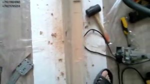 Врезка сантехнического замка (защелки)