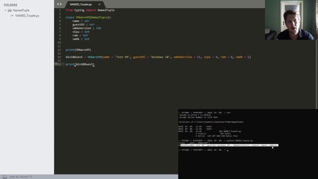 Python - NamedTouple from typing module смотреть онлайн