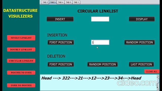 Data Structure visualizer Project using Java Swing || Linklist and Postfix and Infix Converstions смотреть онлайн