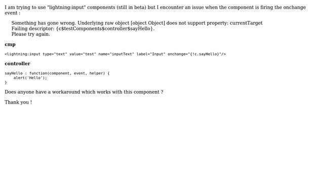 Salesforce: Problem with lightning:input component. Onchange event (2 Solutions!!) смотреть онлайн