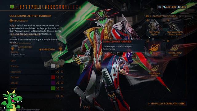 [Warframe] Zephyr Deluxe Skin & Operator Harrier Skin смотреть онлайн
