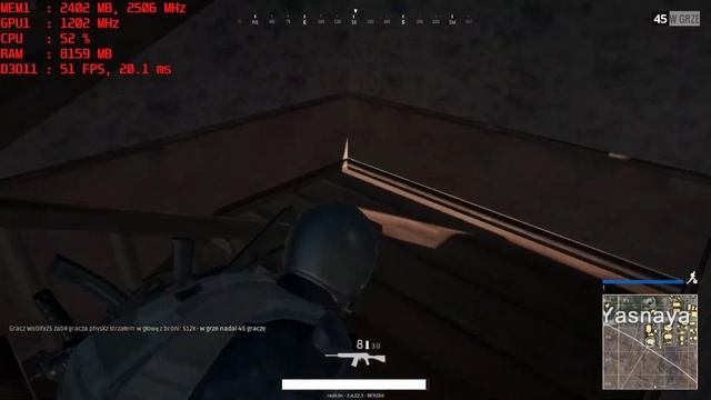 PLAYERUNKNOWN'S BATTLEGROUNDS (GTX960M 4GB) смотреть онлайн