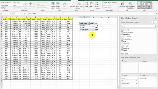 Pivot Table date Grouping - how to group and ungroup date formats in Excel смотреть онлайн