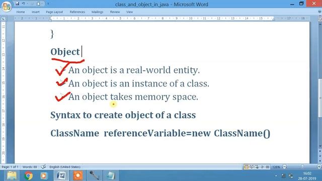 Class and Object In Java - Lecture 6 смотреть онлайн