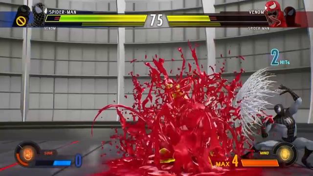 Black Spider-man and Venom vs Spider-man and Carnage MARVEL VS. CAPCOM Infinite смотреть онлайн