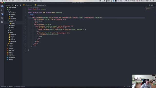 BPJS: Electron app - Livestream 9 - Preparing to add chat смотреть онлайн