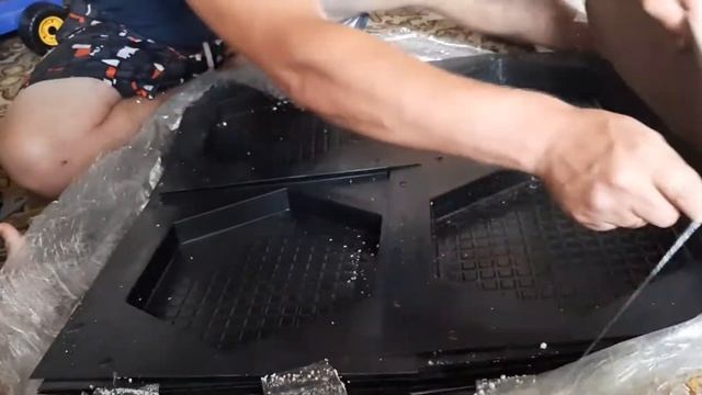 Формы для стен и тротуарной плитки. Распаковка. смотреть онлайн