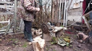 Винтовой дровокол - очень просто