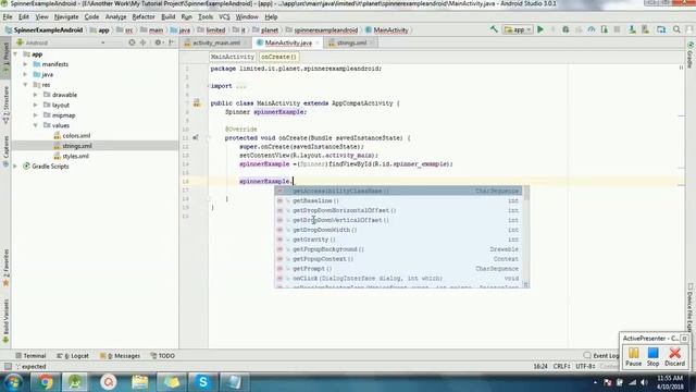 How to create Spinner and Open New Activity to Click Spinner in Android Studio 3 0 смотреть онлайн