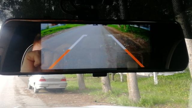 Зеркало видеорегистратор сенсорный экран 10 дюймов +камера парковки смотреть онлайн