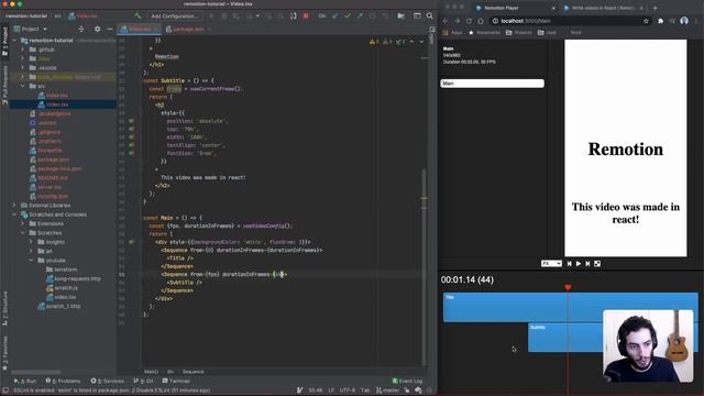 This Video Was Made In React | Remotion Tutorial смотреть онлайн