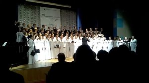 Академический хор ПетрГУ - Начинается песня эта (Свиридов/Орлов)