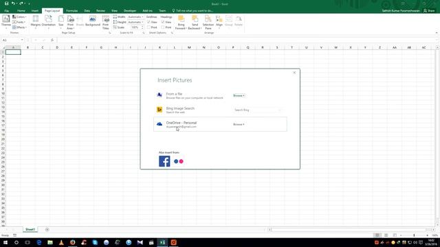 Microsoft Excel 2016 - How to change the background of a worksheet смотреть онлайн