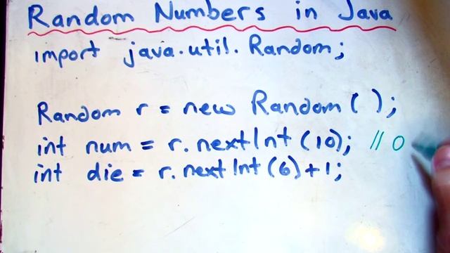 Java - Random Numbers - Lesson 1 Random Class смотреть онлайн