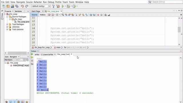Java Video 13: For Loop смотреть онлайн