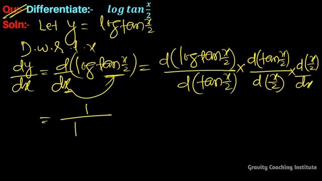 Q58 | Differentiate log⁡tan⁡(x/2) | Derivative of log ⁡tan⁡(x/2) | Differentiation of log ⁡tan⁡(x/2 смотреть онлайн