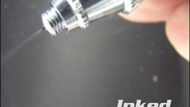 Аэрограф Inked. Модель Inked Retual MAC900. Макросъемка факела смотреть онлайн