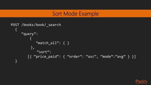 Learning ElasticSearch 5.0 : Sorting in ElasticSearch | packtpub.com смотреть онлайн