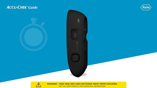 Accu-Chek Guide: Changing The Batteries with a Child-Resistant Battery Door смотреть онлайн