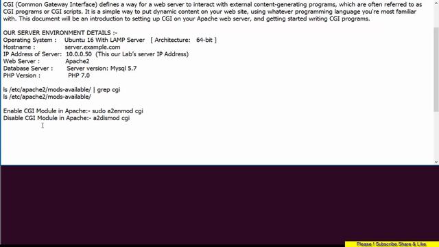 How To Enable or Disable CGI Scripts in Apache смотреть онлайн