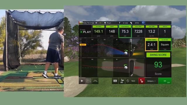 Playing 3 Holes Using Real Clubs and AlmostGolf/Real Balls on E6 Connect with SLX SwingLogic. смотреть онлайн