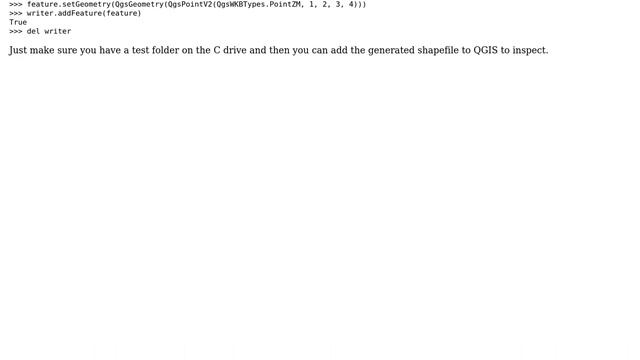 GIS: QgsVectorFileWriter creating layer with unexpected WKB type смотреть онлайн