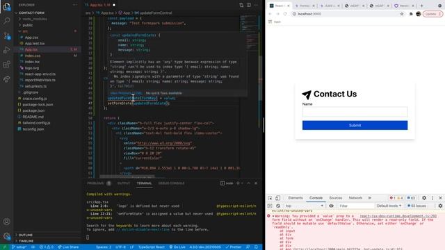 React Project: Creating a Contact Form смотреть онлайн