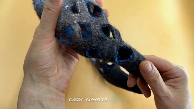 Перфорация на войлоке в технике мокрого валяния (обзор изделия) смотреть онлайн