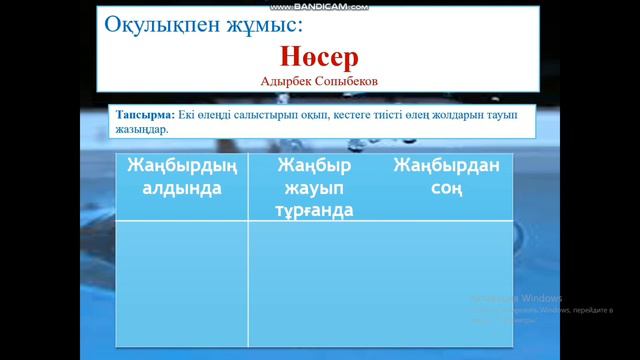 Жаңбыр. Әдебиеттік оқу смотреть онлайн