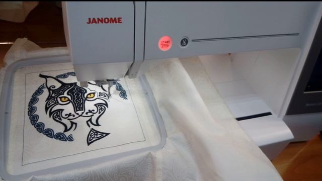 Вышиваем на Janome Memory Craft 550E смотреть онлайн