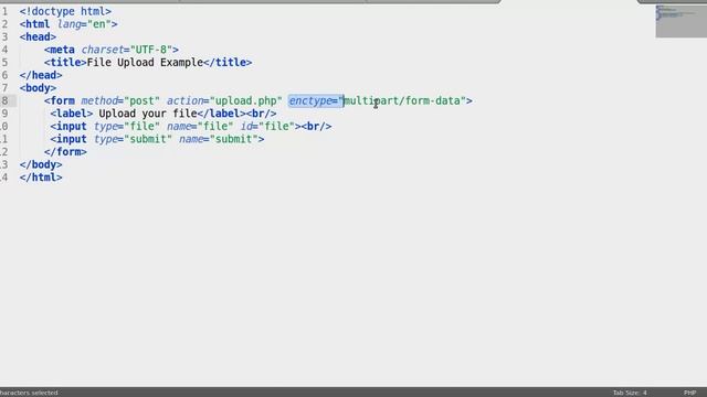 File Upload using PHP смотреть онлайн