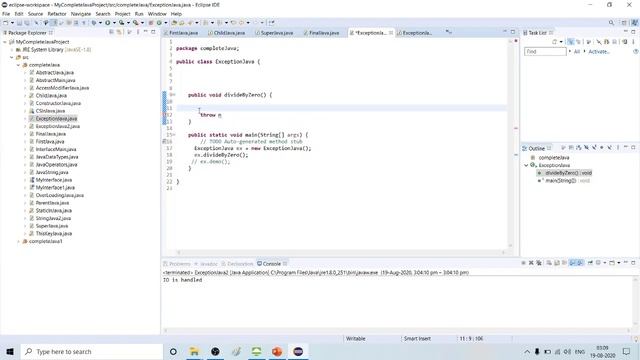 Exception Handling throw and Exception Propagation in Java | Learn Java in Tamil | Part - 38 смотреть онлайн