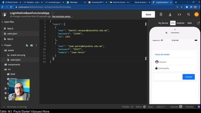 React Native Parte-14 Native Base Login Funcional (Sesión 8-Marzo2021) смотреть онлайн