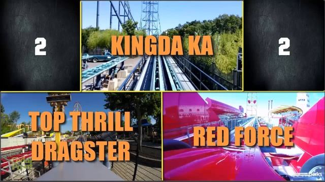 Top Thrill Dragster VS Kingda Ka VS Red Force смотреть онлайн