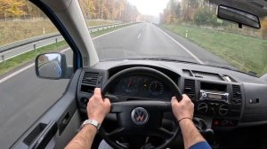 2008 Volkswagen T5 Transporter [2.5 TDI 131HP] |0-100| POV Test Drive #1405 Joe Black
