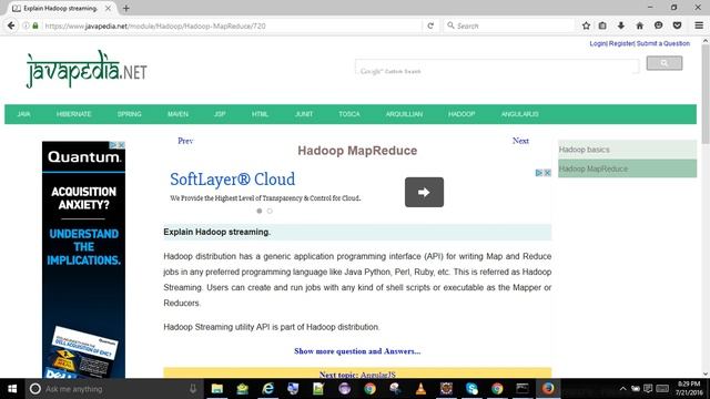 Explain Hadoop streaming.
| javapedia.net смотреть онлайн