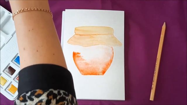 Как нарисовать открытку "Баночка с сердечками" смотреть онлайн
