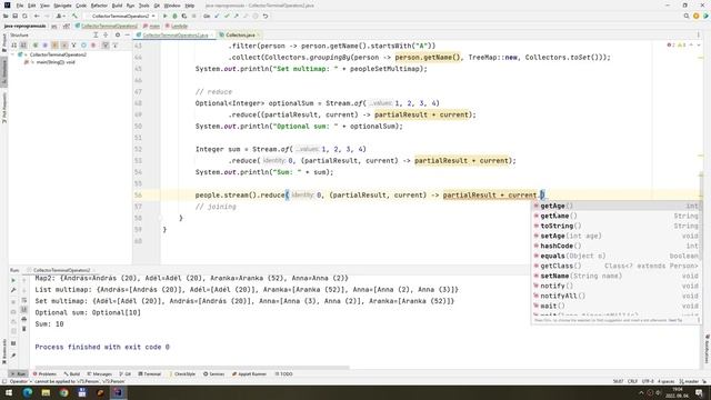 [Java v97] Streamek - groupingBy, reduce és joining смотреть онлайн