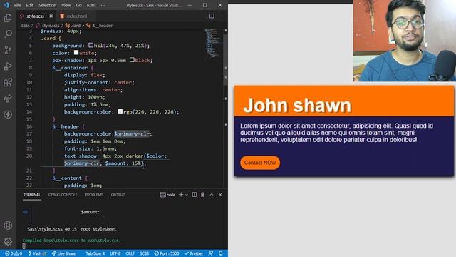 SASS For Beginners #6- Functions смотреть онлайн